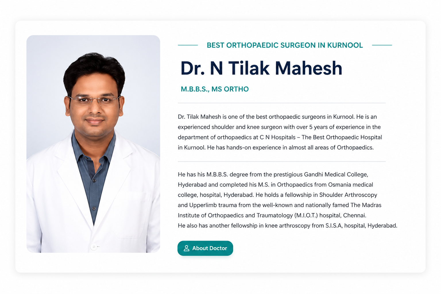 Shoulder and Knees Clinic Kurnool
